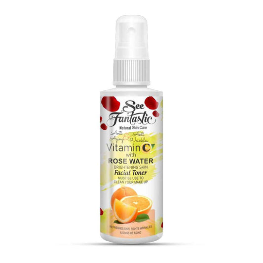 Vitamin C & Rose Water Brightening Toner 120ml | Glow Boosting & Skin Brightening Toner | SeeFantastic | Pakistan