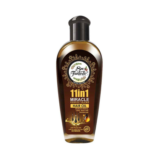 11 in 1 Miracle Hair Oil | Hair Growth, Anti Hair Fall, Dandruff Control & Shine | SeeFantastic | Pakistan