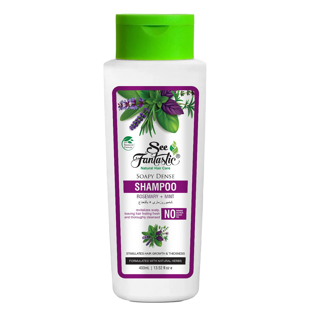 SOAPY DENSE SHAMPOO  ROSEMARY + MINT