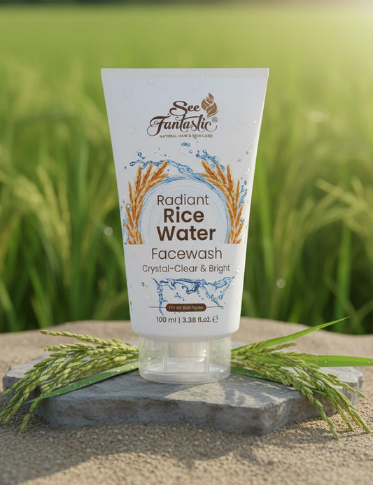 White Rice Face Wash with Hyaluronic acid 100 ml – Brightening & Whitening for Glass Skin, Korean Skincare