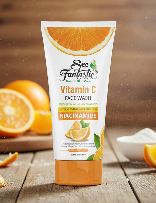 Vitamin C Face Wash 100 ml | For Skin Brightening | Best for deep cleansing | For Instant glow
